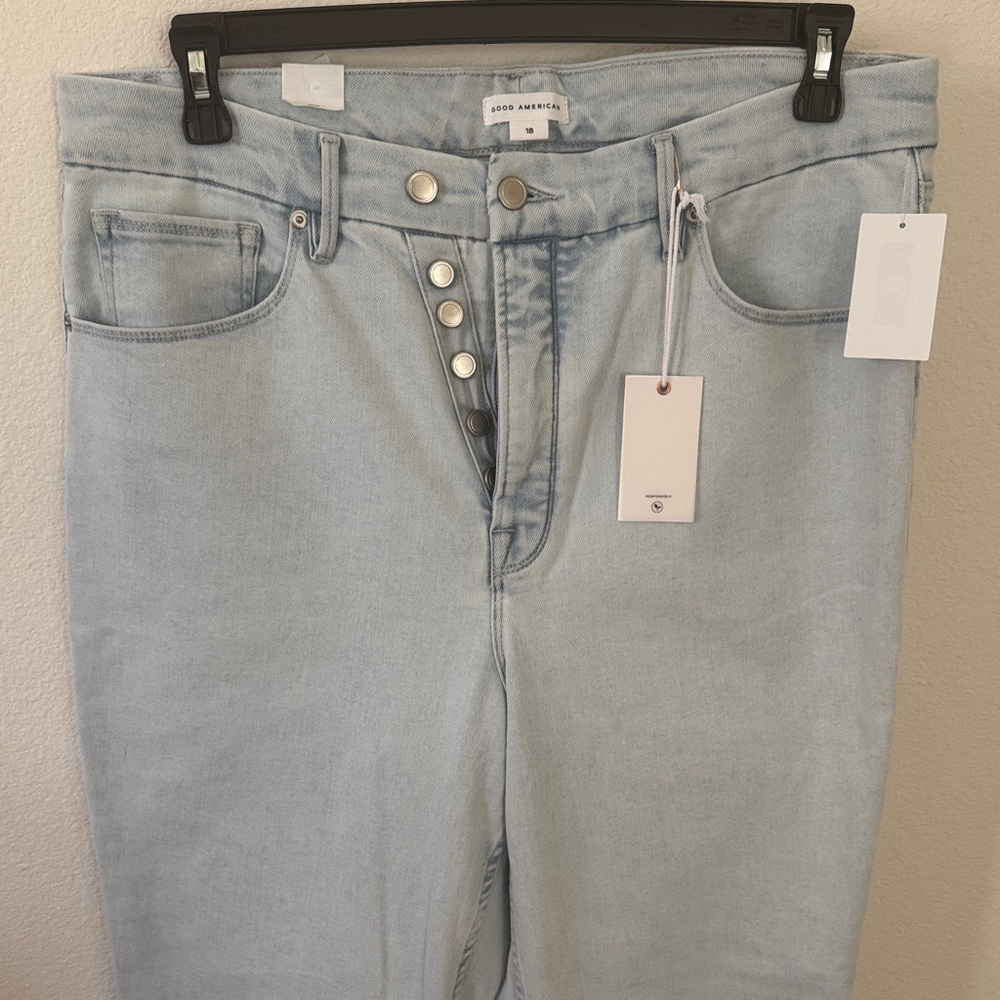 Size 18 Good American High Rise Light Blue Jeans
